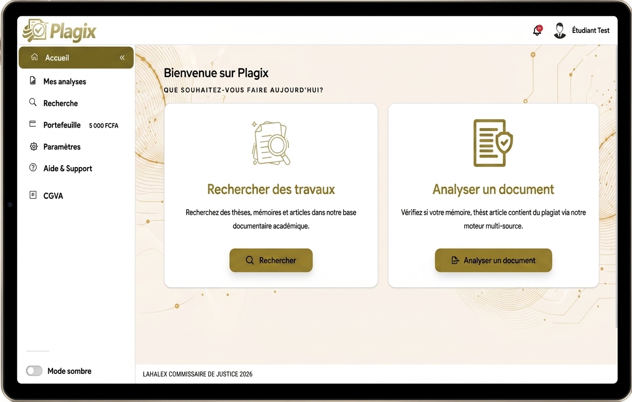 Plagix Détecteur anti-plagiat